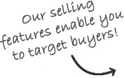 our selling features help you target buyers
